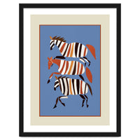 Striped Running Horses