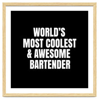 World's most coolest and awesome bartender