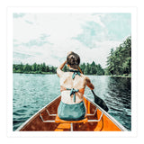 Row Your Own Boat | Woman Empowerment Confidence Painting | Positive Growth Mindset Boho Adventure (Print Only) thumbnail