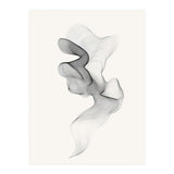 Abstract Black And White Swirling Lines Flowing Form (Print Only) thumbnail