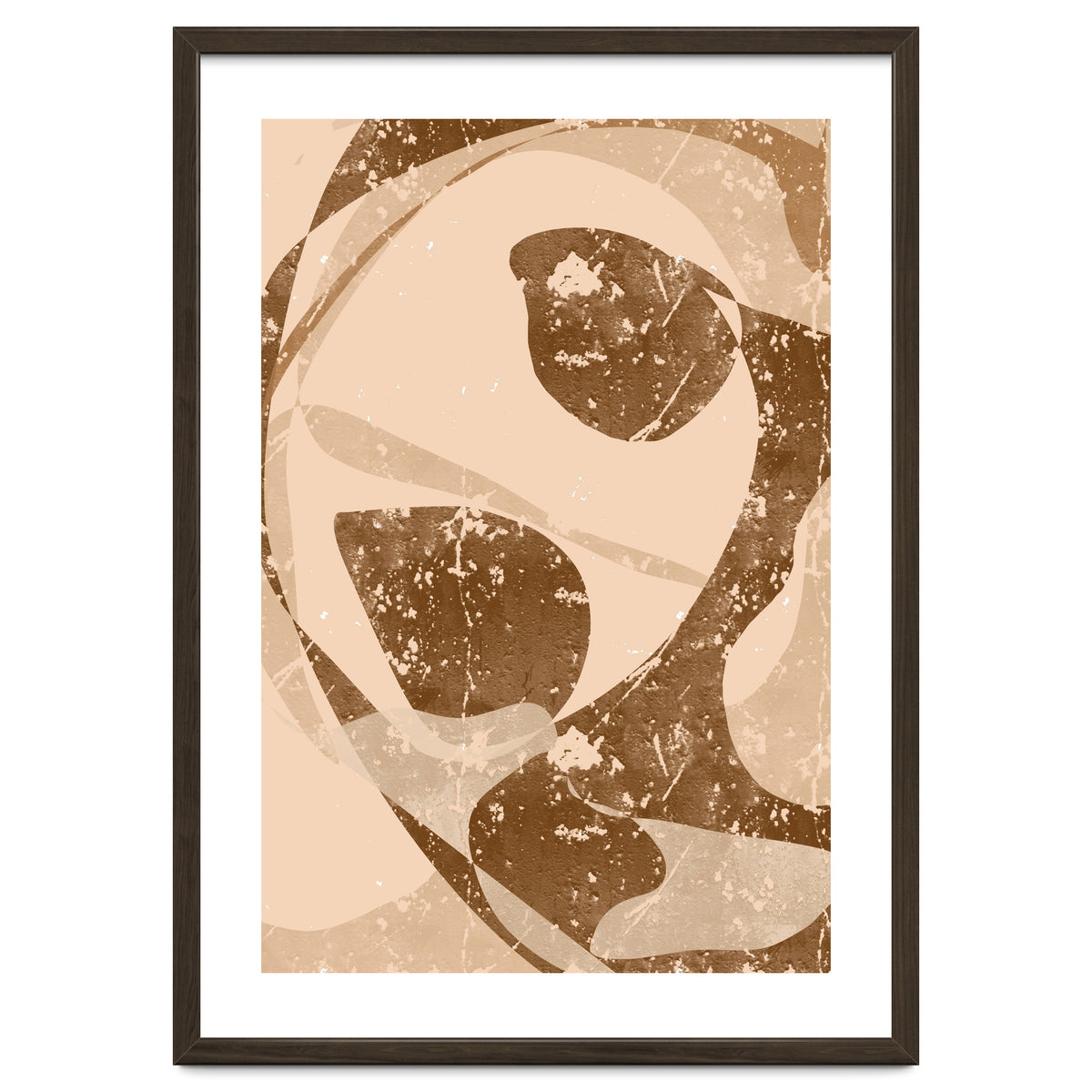 Abstract Brown Scratch