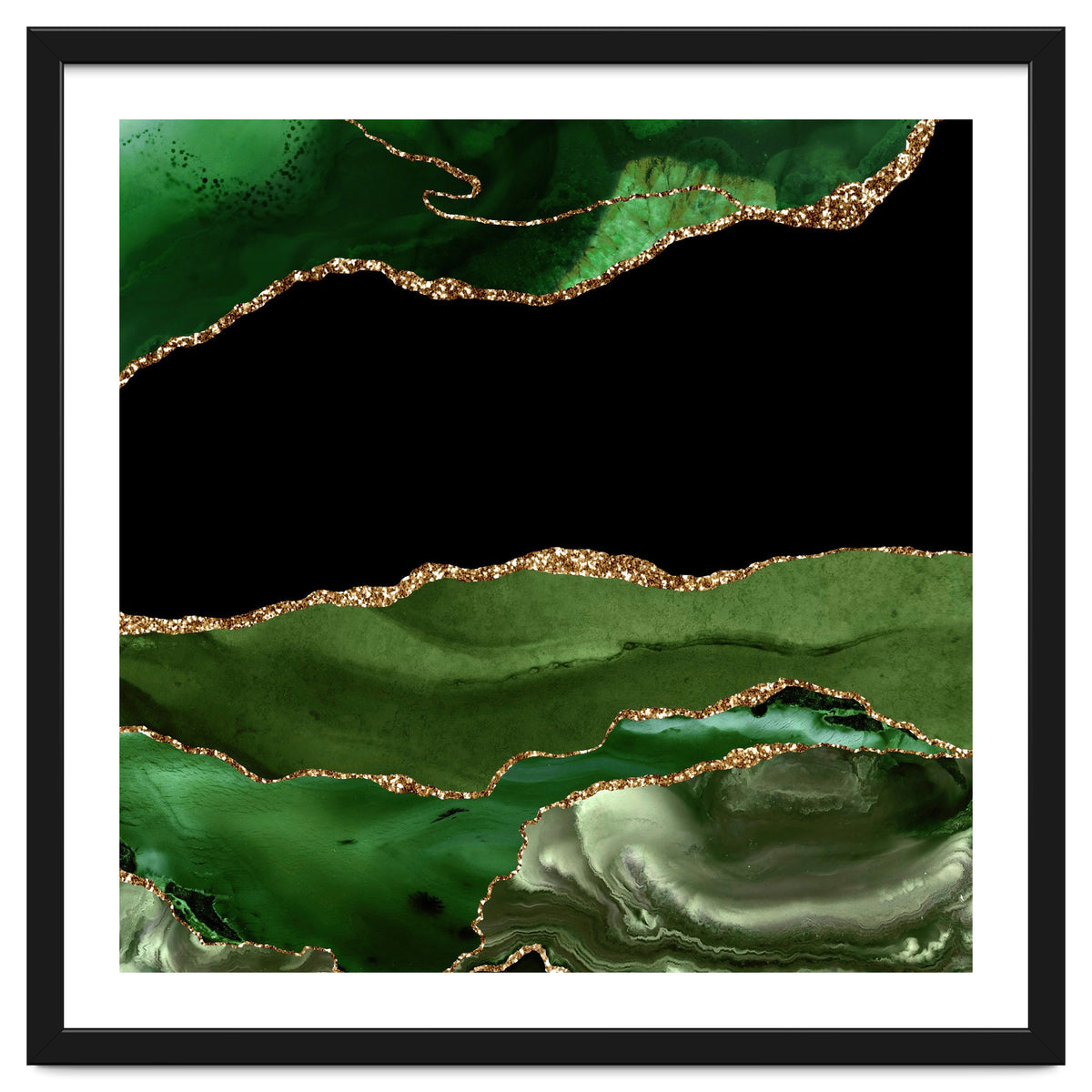 Green & Gold Agate Texture 16