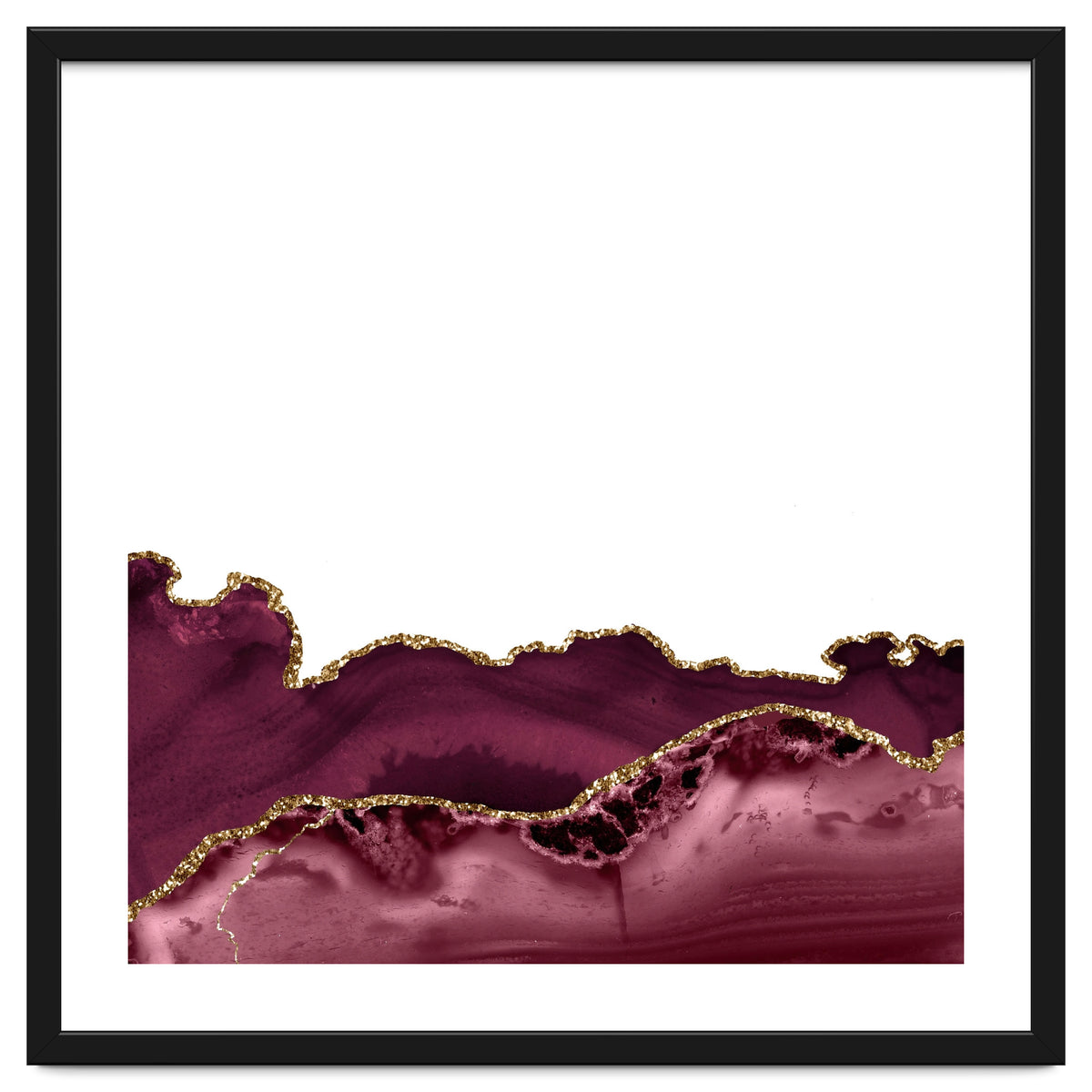 Burgundy & Gold Agate Texture 30