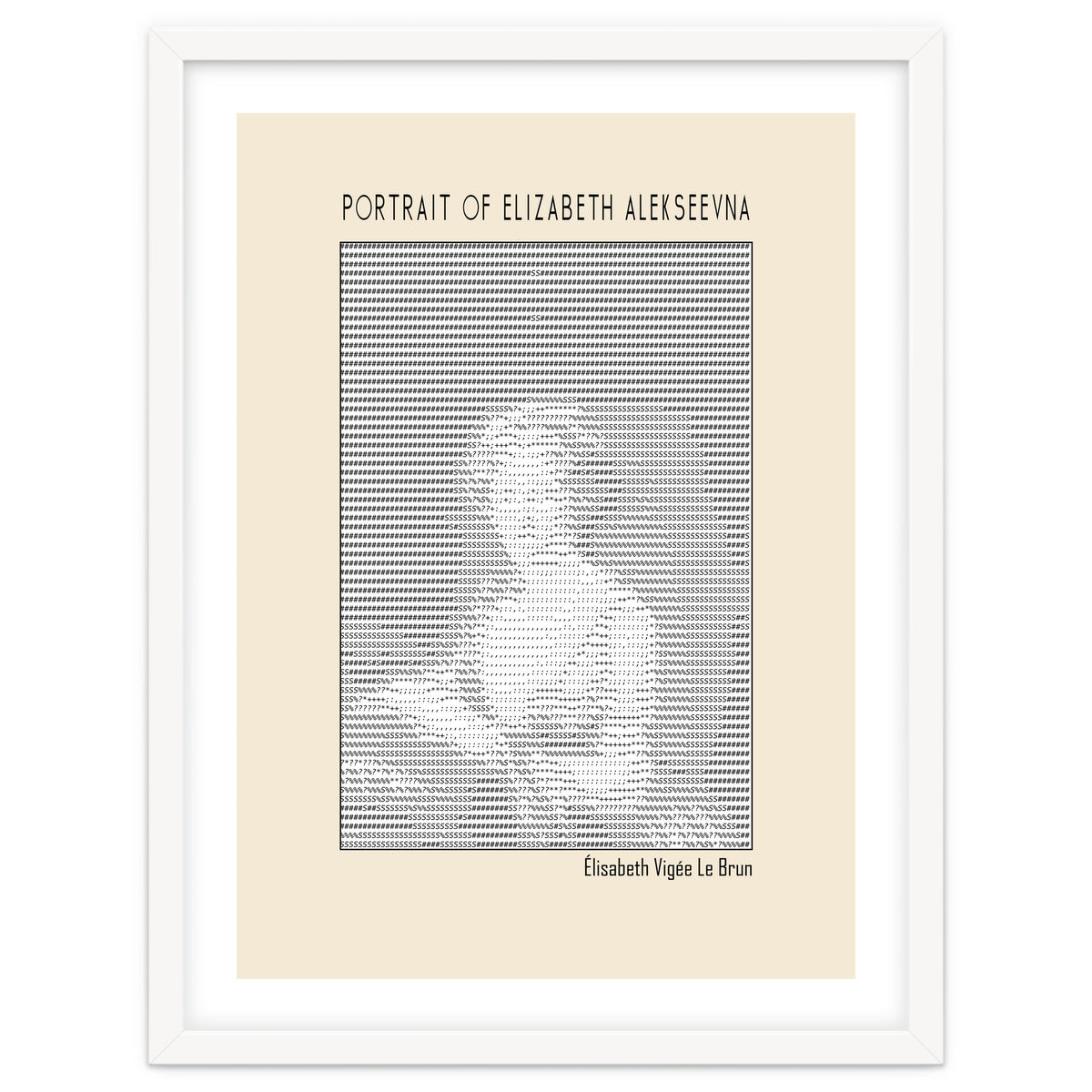 Portrait Of Elizabeth Alekseevna Wife Emperor Alexander I