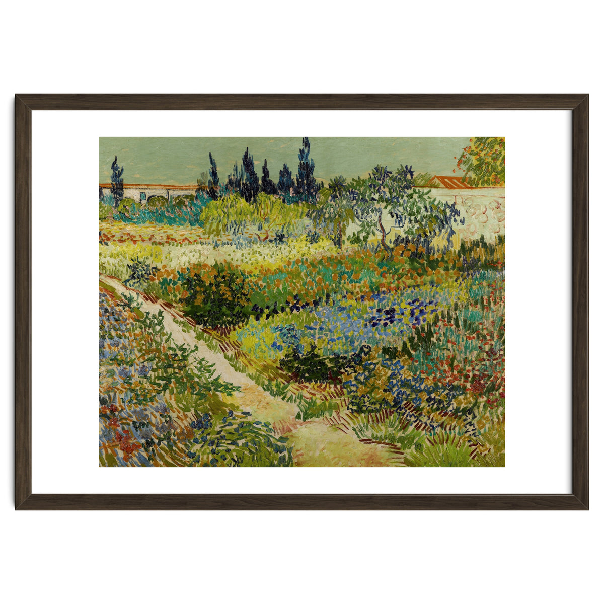 Vincent van Gogh – Garden at Arles | Vibrant Post-Impressionist Wall Art