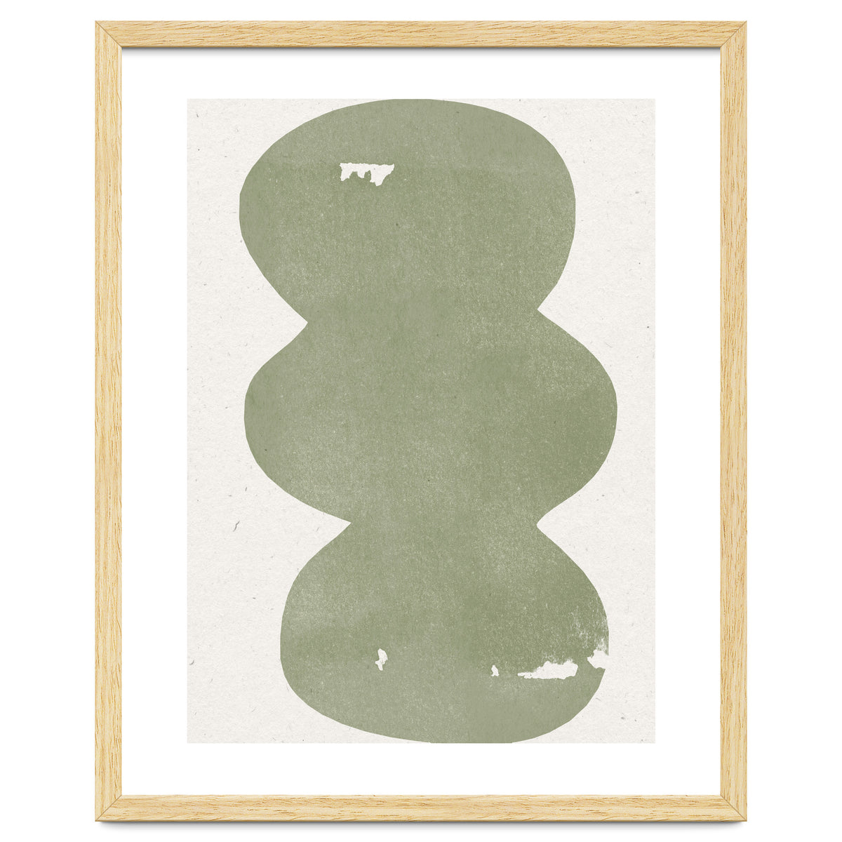 GREEN WATERCOLOR SHAPES NO.2