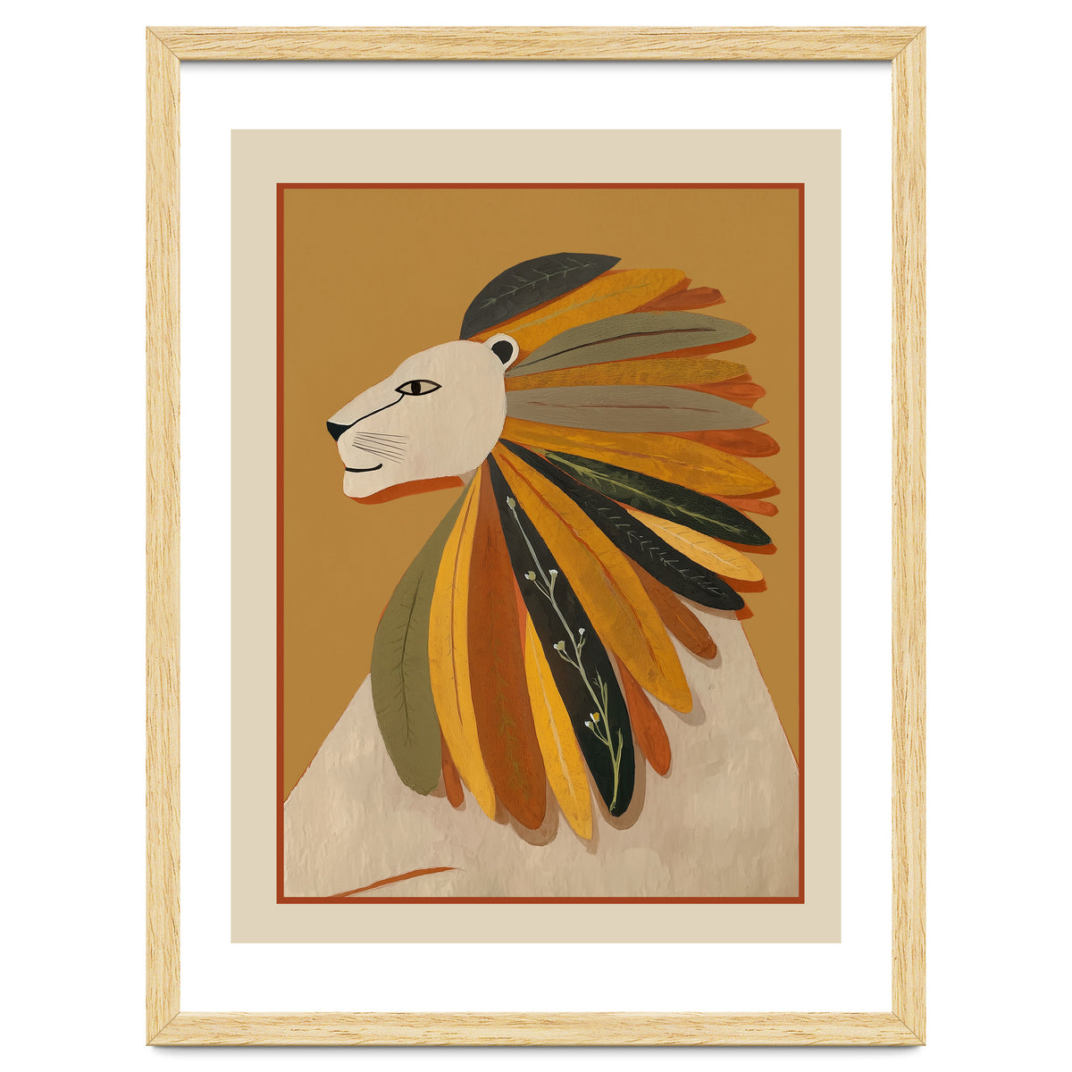Leaf Mane Lion I