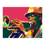 Jazz Trumpet Musician Pop Art Wpap (Print Only) thumbnail