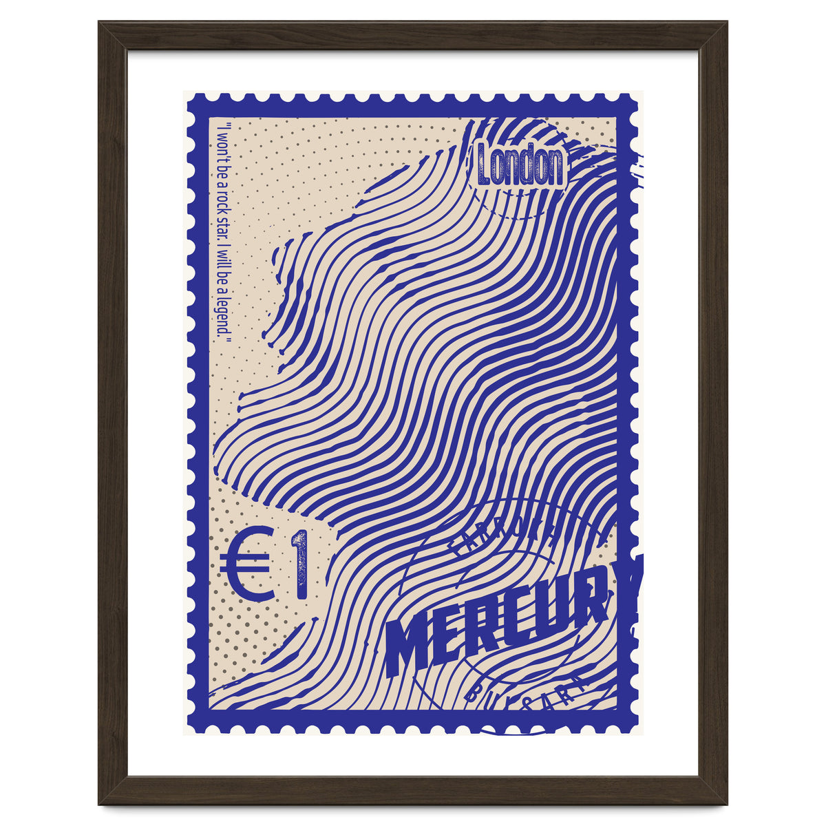 Freddie Mercury Stamps Art