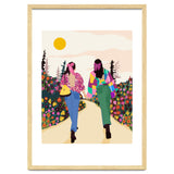 Besties, Best Friends Friendship Fashion, Girl Power Empower Bohemian Travel Companion Soulmates Gift thumbnail