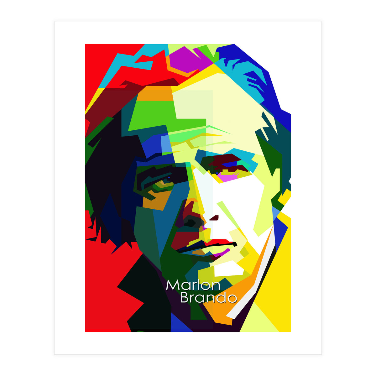 Marlon Brando Pop Art WPAP (Print Only)