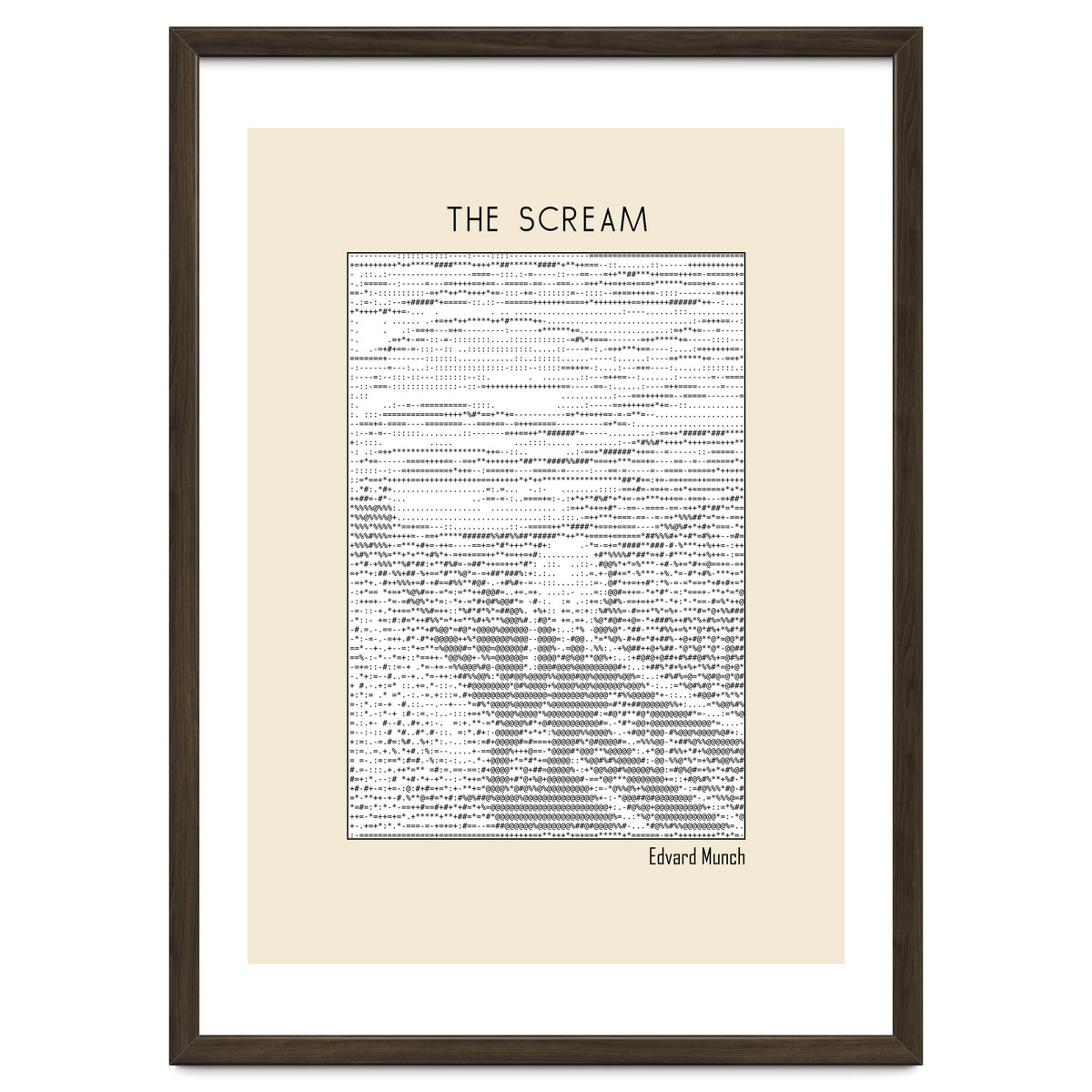 The Scream – Edvard Munch (ascii art)