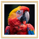 Scarlet Macaw Parrot Headshot Vibrant Colors thumbnail