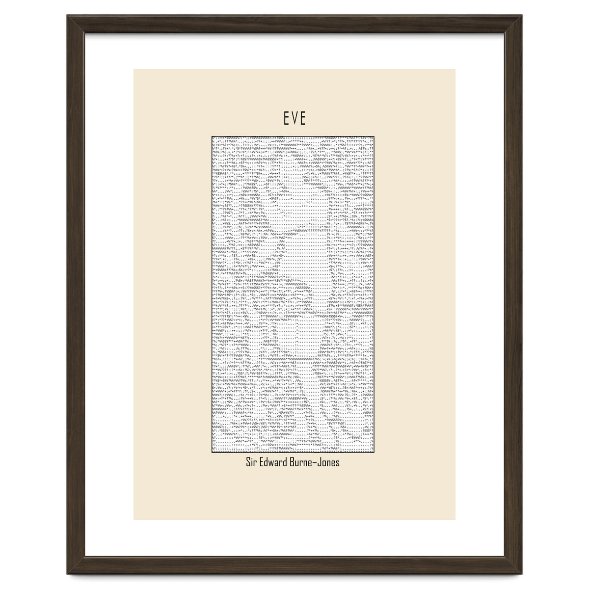 Eve – Sir Edward Burne–jones (ascii Art)