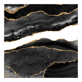 Black & Gold Agate Texture 08  (Print Only) thumbnail