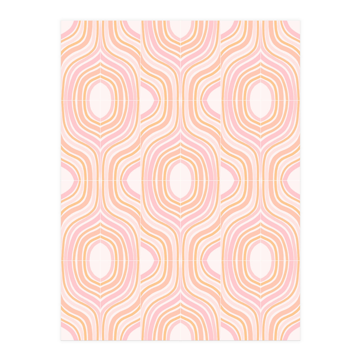 Peachy Marbled Tiles (Print Only)