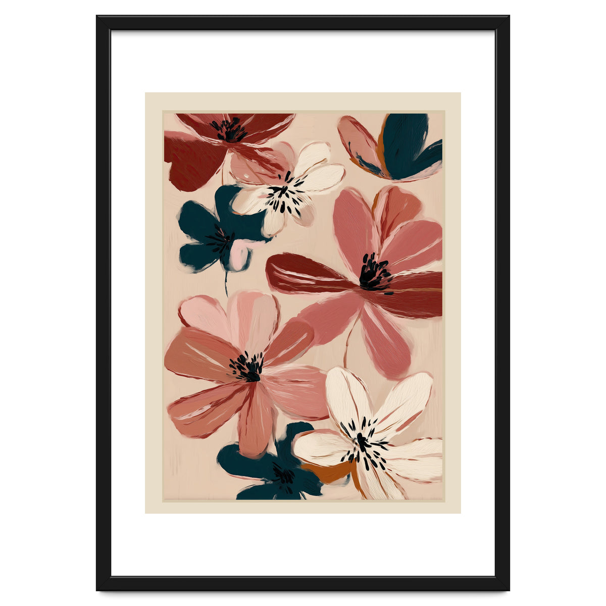 Blush And Wine Blossoms III