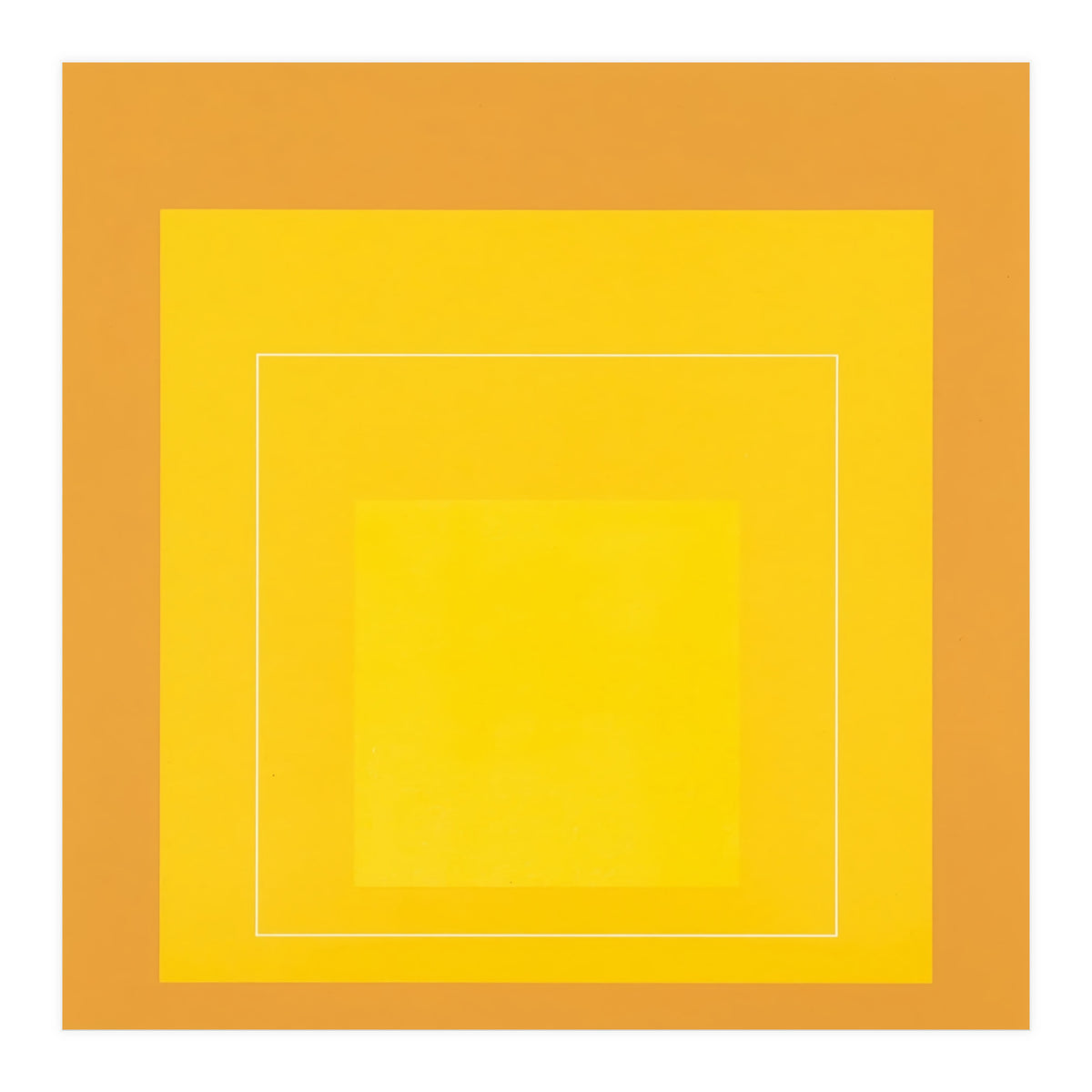 JOSEF ALBERS - HOMAGE TO THE SQUARE ORANGE YELLOW  (Print Only)