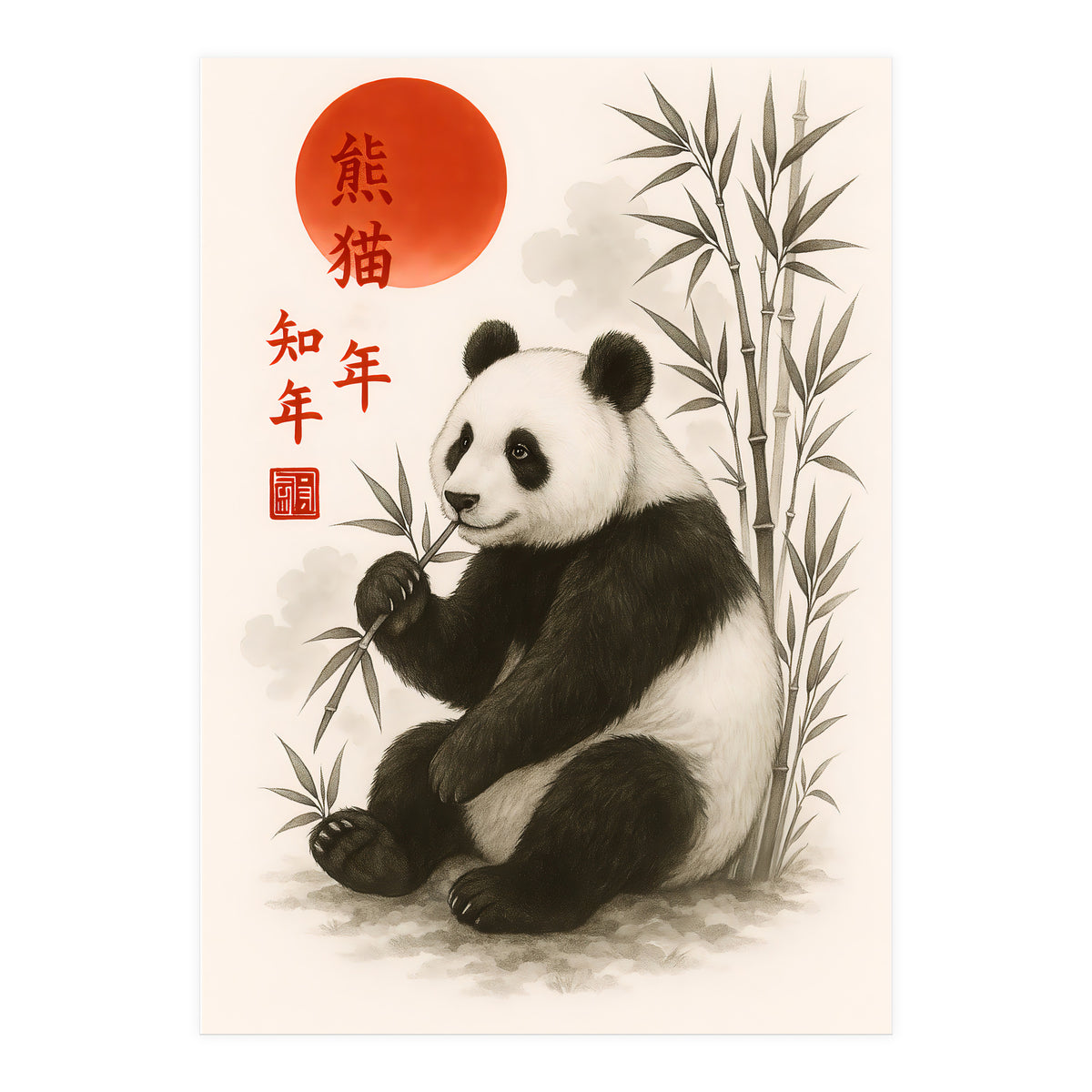 Panda Japnese (Print Only)