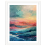 Ethereal Abstract Mountain Mist Painting thumbnail