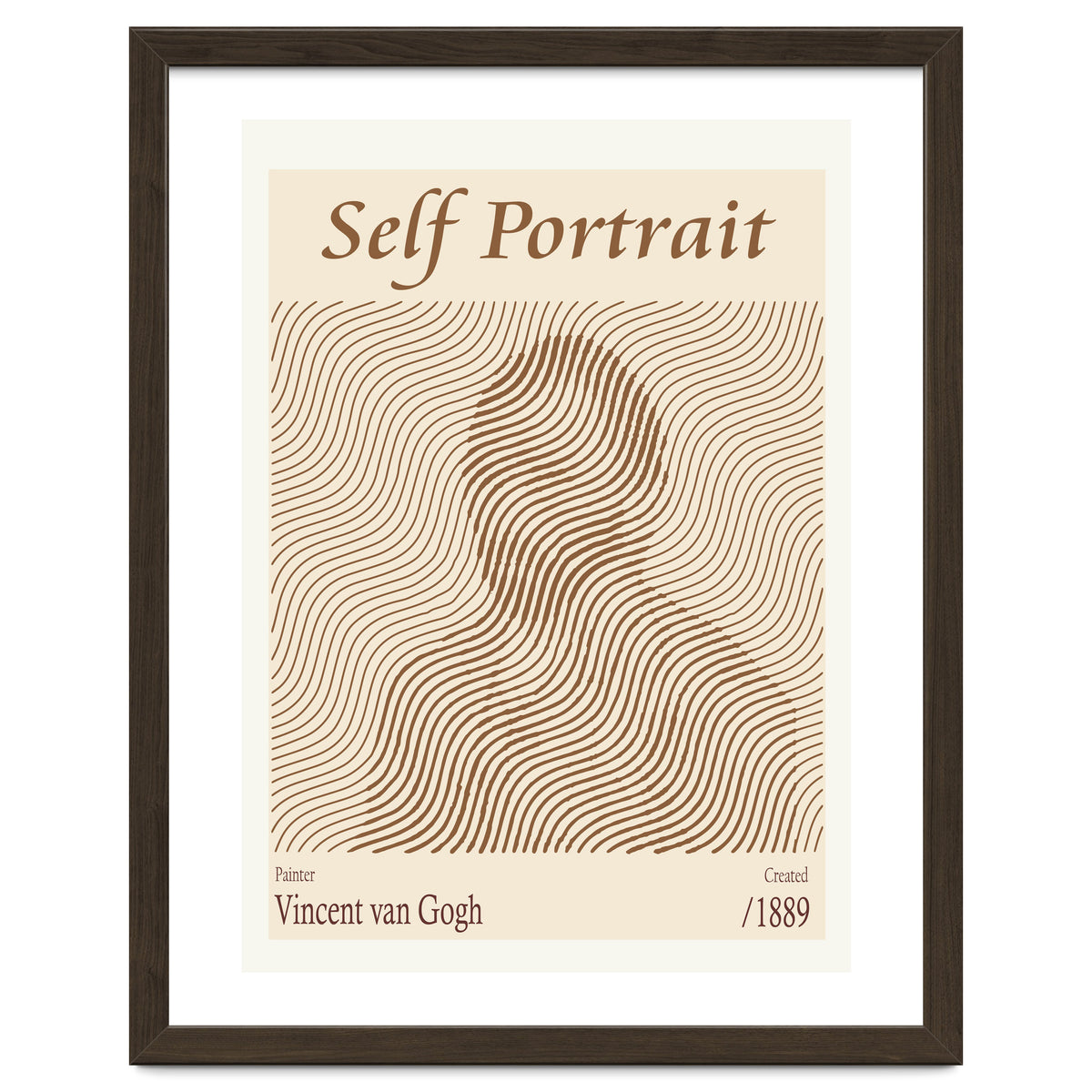 Self Portrait Vincent Van Gogh (1889)