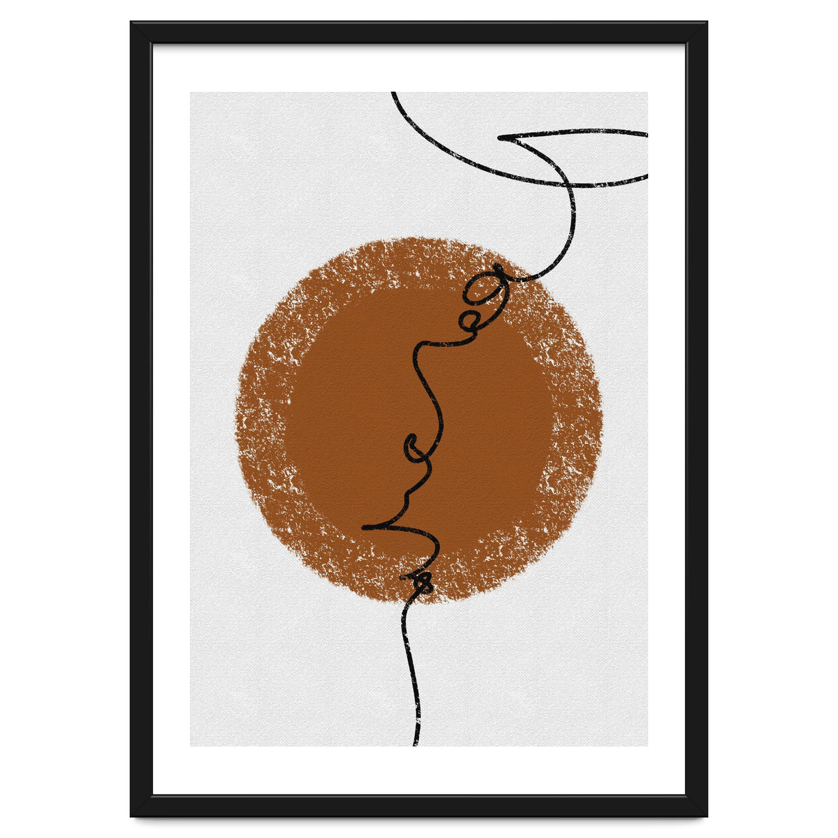 Abstract Brown and Black Lines