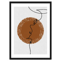 Abstract Brown and Black Lines