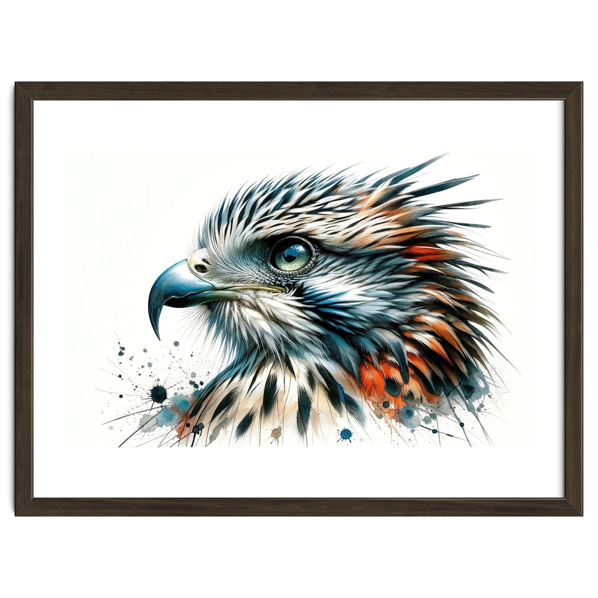 Vibrant Eagle Close Up Portrait