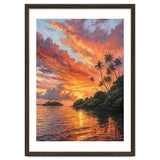 Impressionist Tropical Sunset Over Paradise Island thumbnail