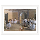 The Dance Foyer at the Opera on the rue Le Peletier, 1872 - 32x46 cm - oil on canvas. thumbnail