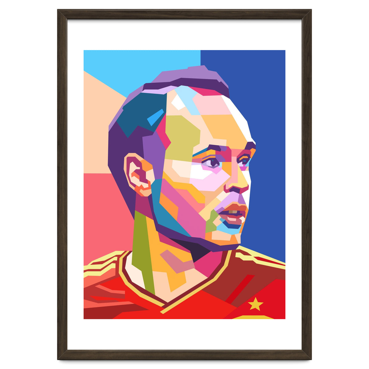 Iniesta pop art portrait