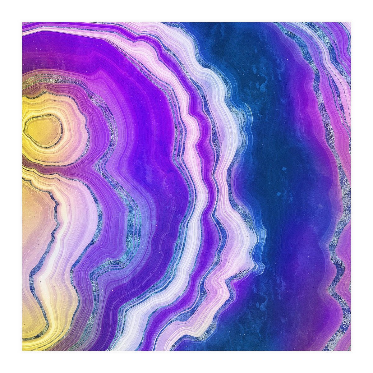 Neon Agate Texture 02  (Print Only)
