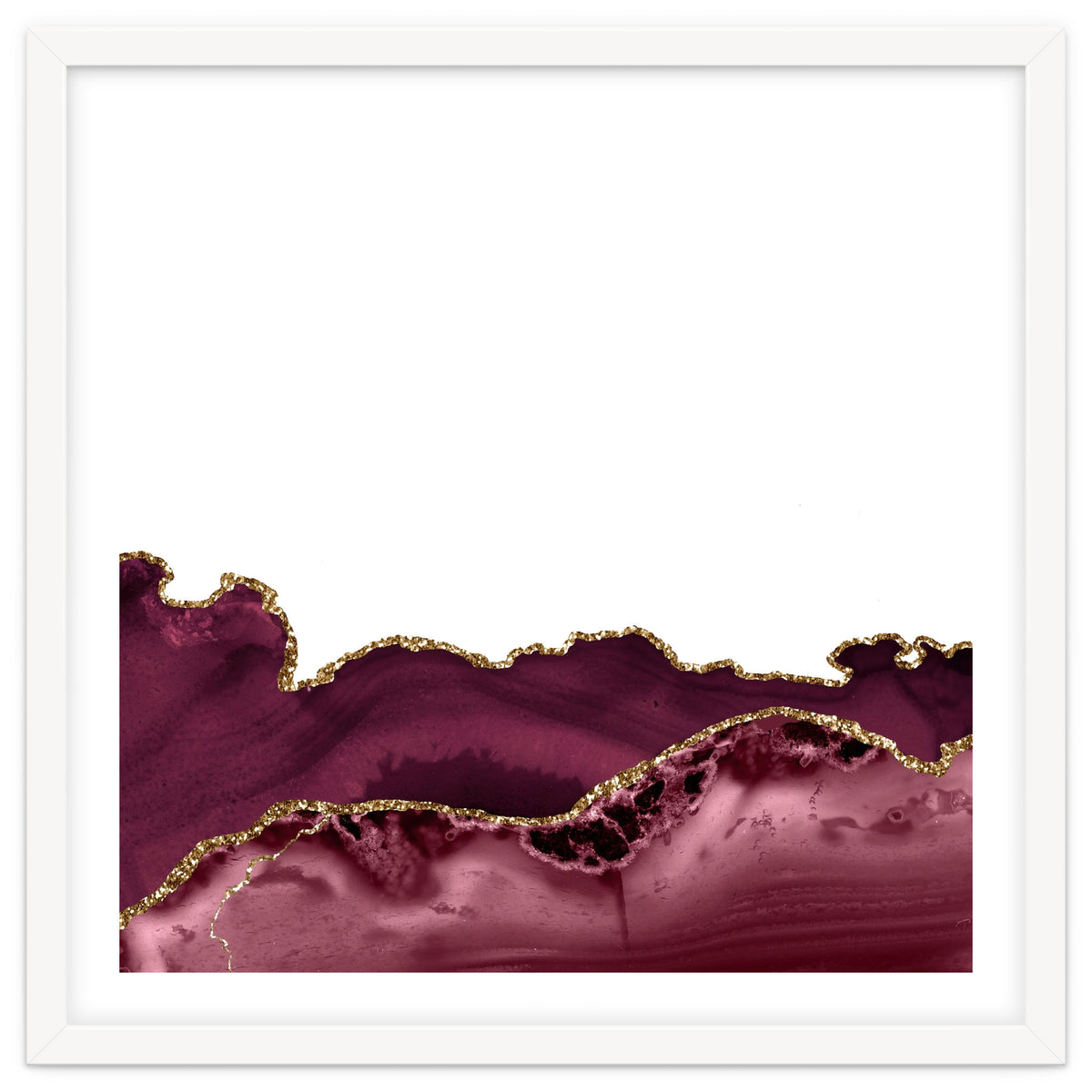 Burgundy & Gold Agate Texture 30