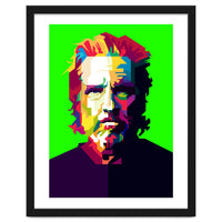 Jeff Bridges Hollywood Actor Pop Art WPAP