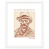 Self Portrait With Grey Felt Hat – Vincent Van Gogh thumbnail