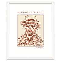 Self Portrait With Grey Felt Hat – Vincent Van Gogh