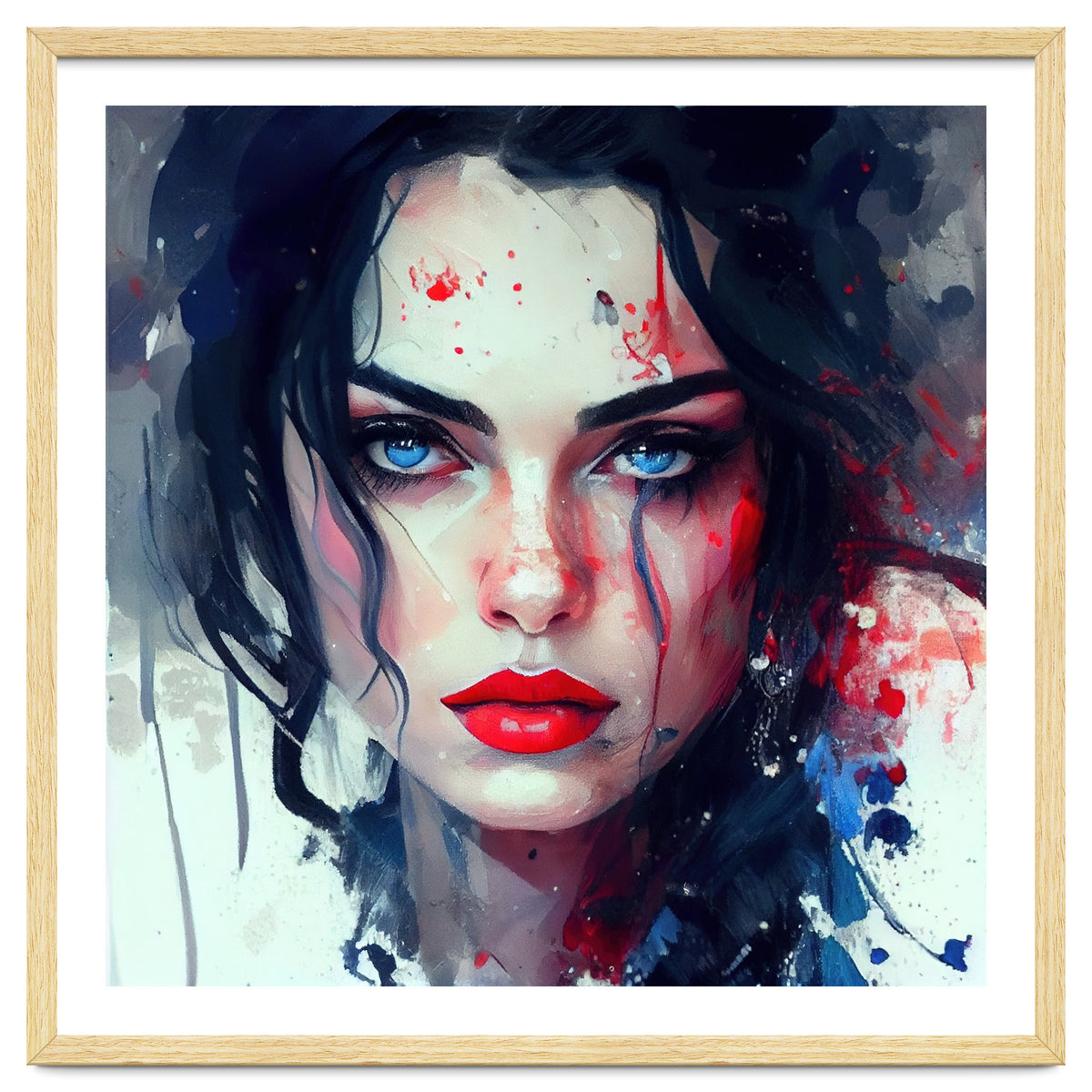 Watercolor Modern Snow White