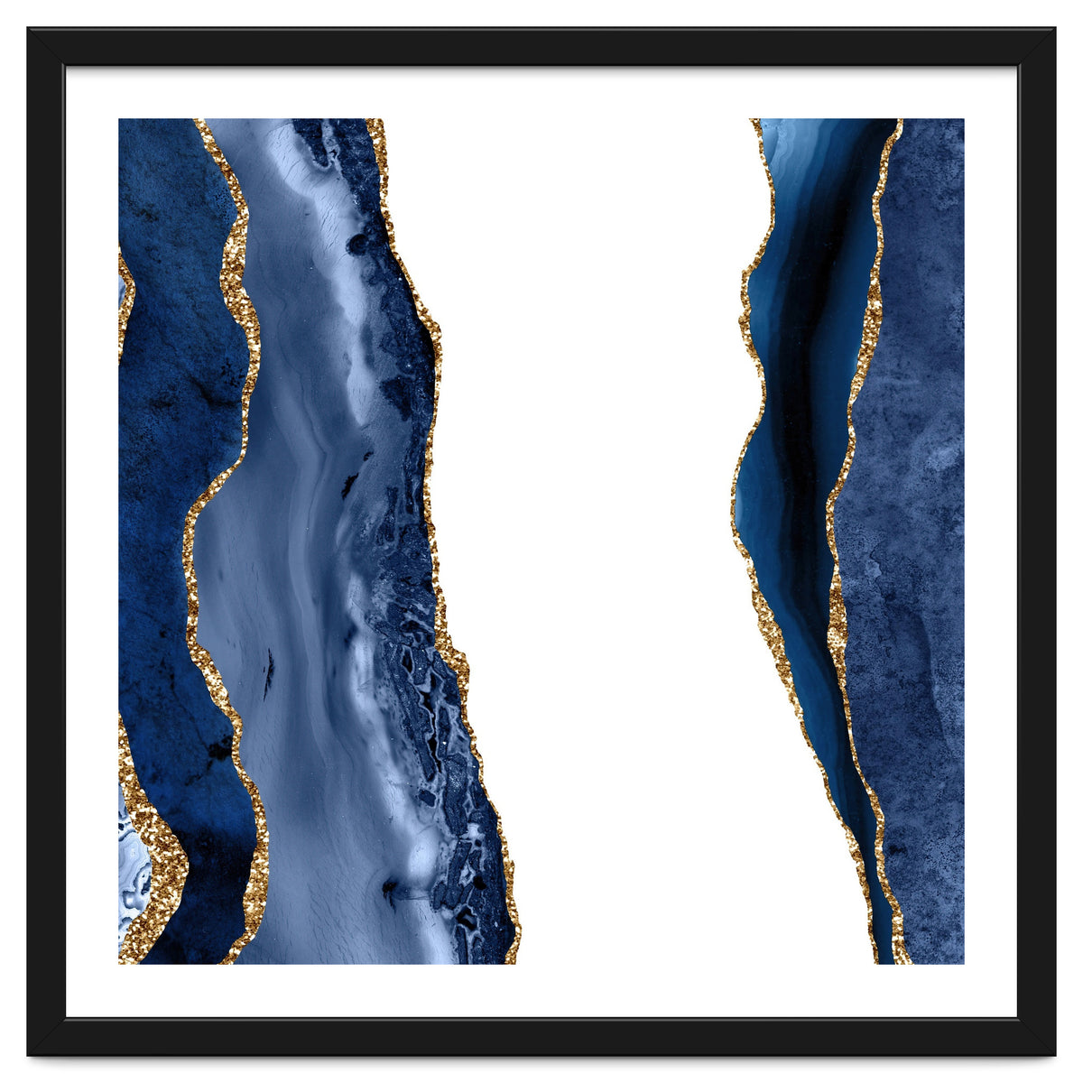 Navy & Gold Agate Texture 28