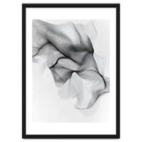 Abstract Black And White Flowing Lines Forming Organic Shapes And Forms thumbnail