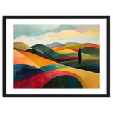 Abstract Tuscan Hills Landscape Painting thumbnail
