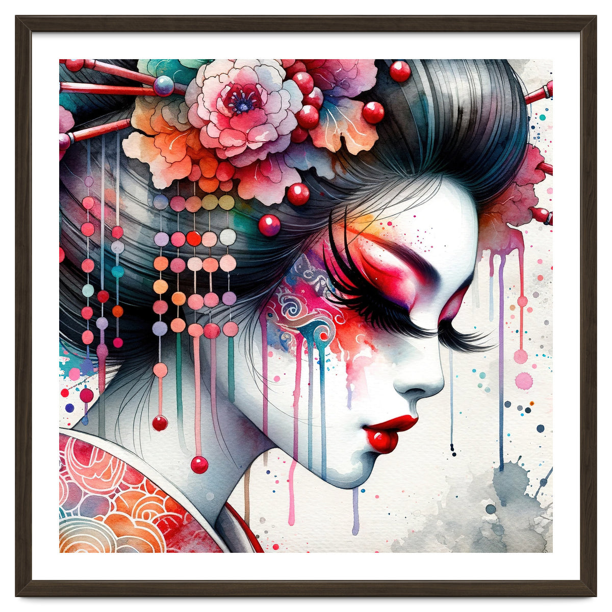 Ornate Bloom Modern Geisha