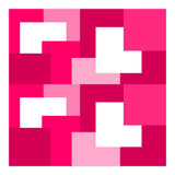 Pink Abstract Square Tiles (Print Only) thumbnail