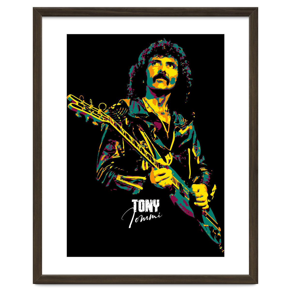 Tony Iommi Musician Legend in Pop Art