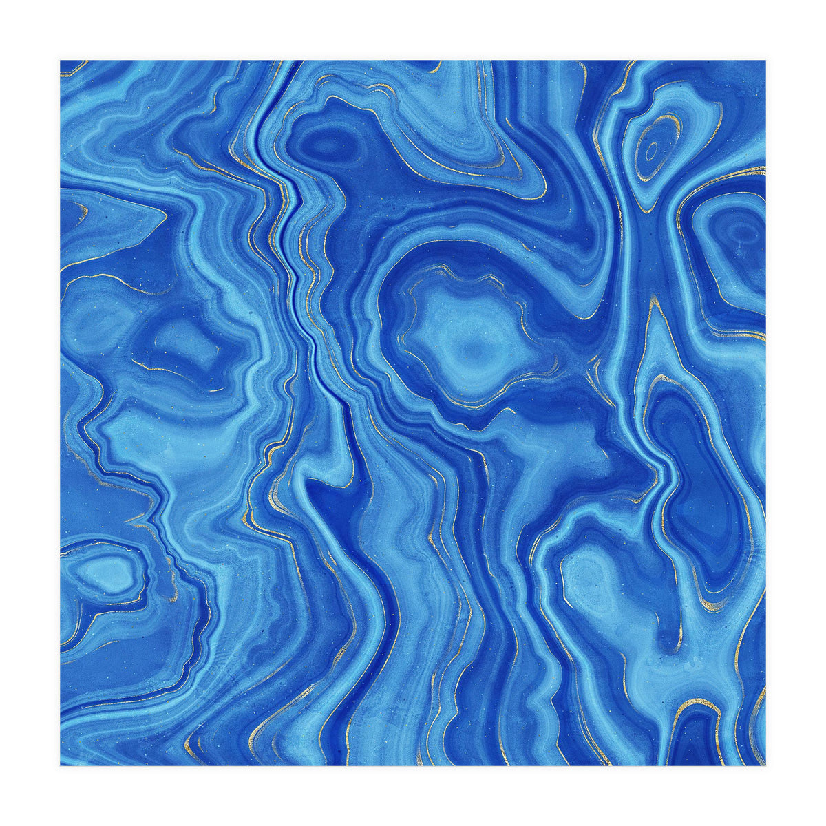 Blue Agate Texture 01 (Print Only)