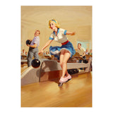 Sexy Pinup Girl On Bowling Incident (Print Only) thumbnail