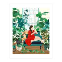 Introspection, Urban Jungle Bohemian Decor Plants, Self Care Plant Lady, Self Love Retrospection Analyse Positivity Mindset Fashion (Print Only)