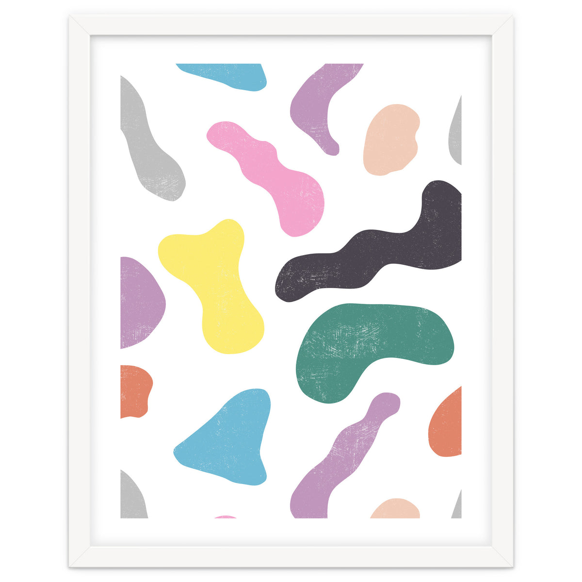 Abstract Organic Memphis Shapes