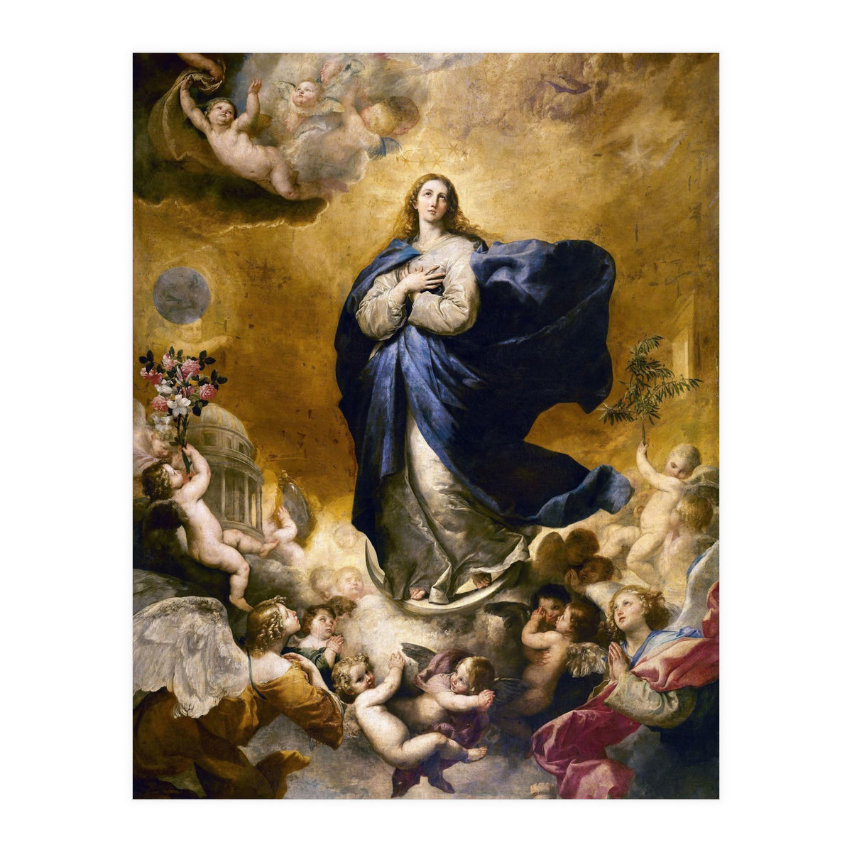 Immaculate Conception. Painted in Naples in 1635. Salamanca, Las Agostinas Church. JUSEPE DE RIBERA. (Print Only)