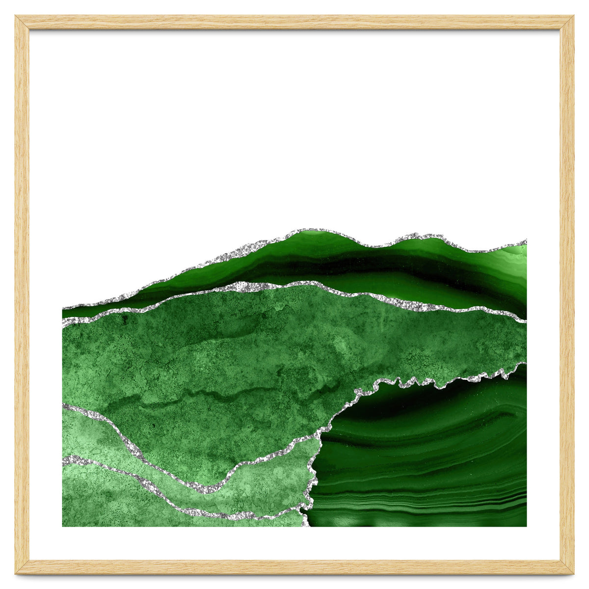 Green & Silver Agate Texture 10