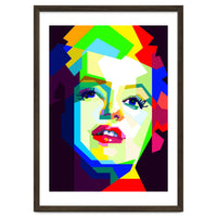 Marilyn Monroe Colorful Illustration Pop Art WPAP